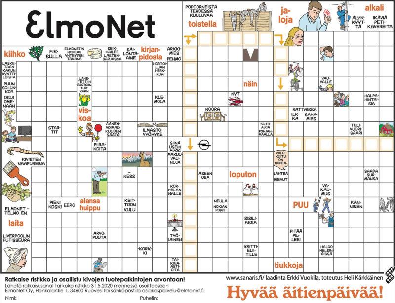 Ratkaise Sanaristikko Ja Osallistu Arvontaan ElmoNet Ratkaise Sanaristikko Ja Osallistu Arvontaan ElmoNet